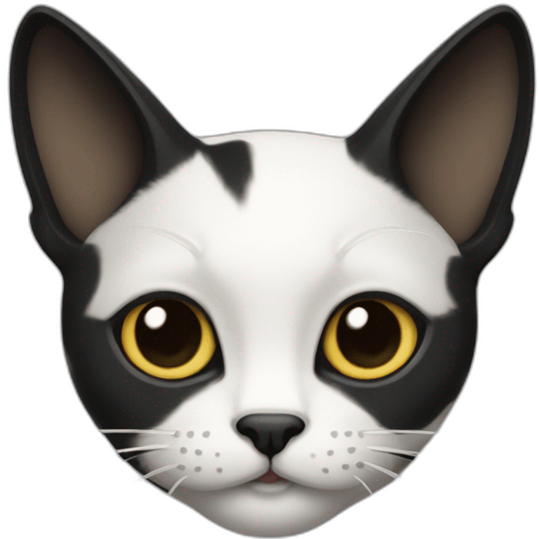 gato preto e branco emoji