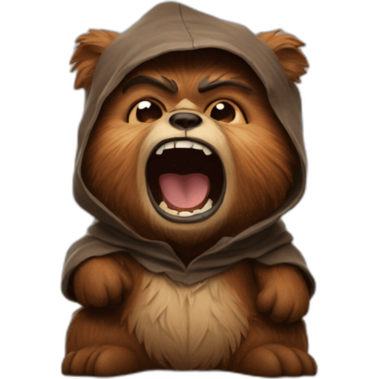 yawning ewok emoji