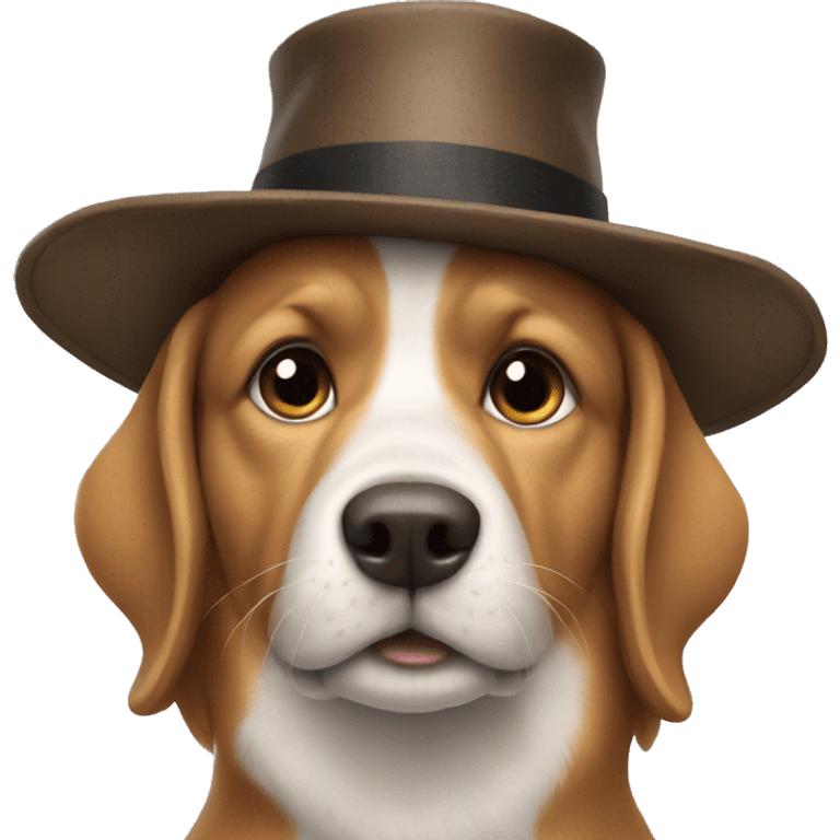 The dog in the hat emoji