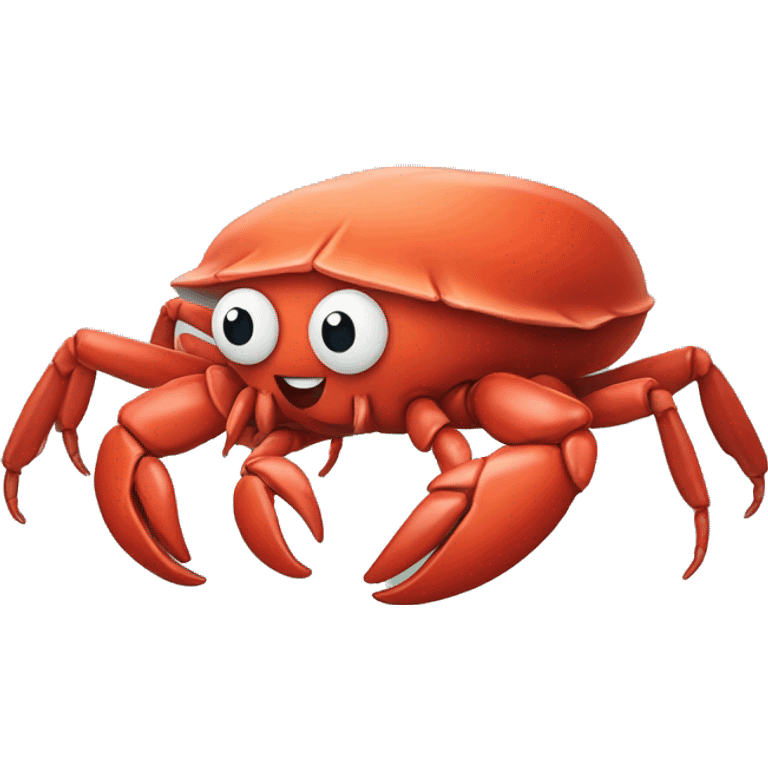 Krab met feesthoedje emoji