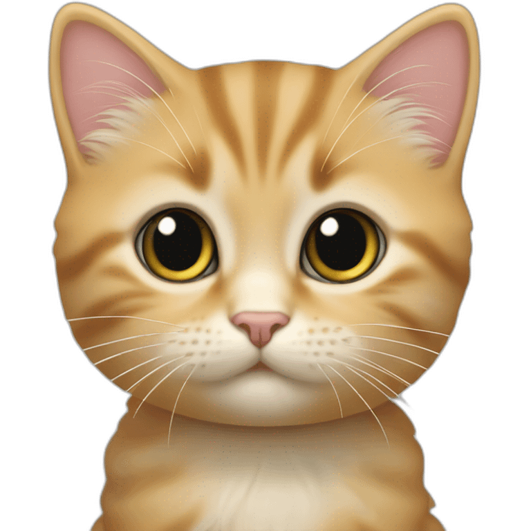 Chaton sur un caneton emoji