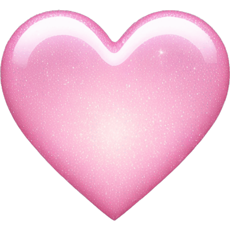 Light pink heart with sparkle emoji