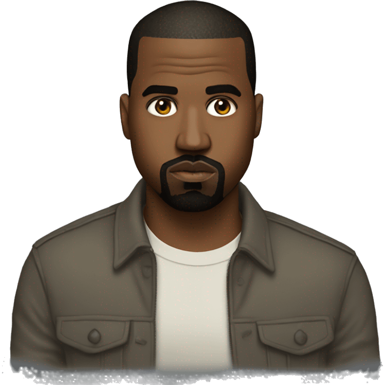 Poker face kanye west emoji