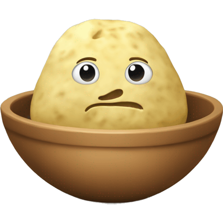 Mash potato in a bowl emoji