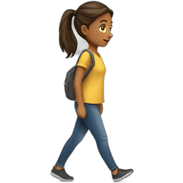 a girl walk emoji