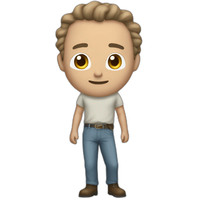 Rick ashley as a pants emoji