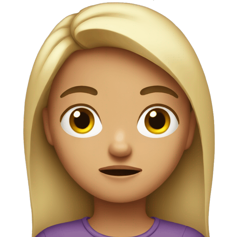 annoyed girl emoji