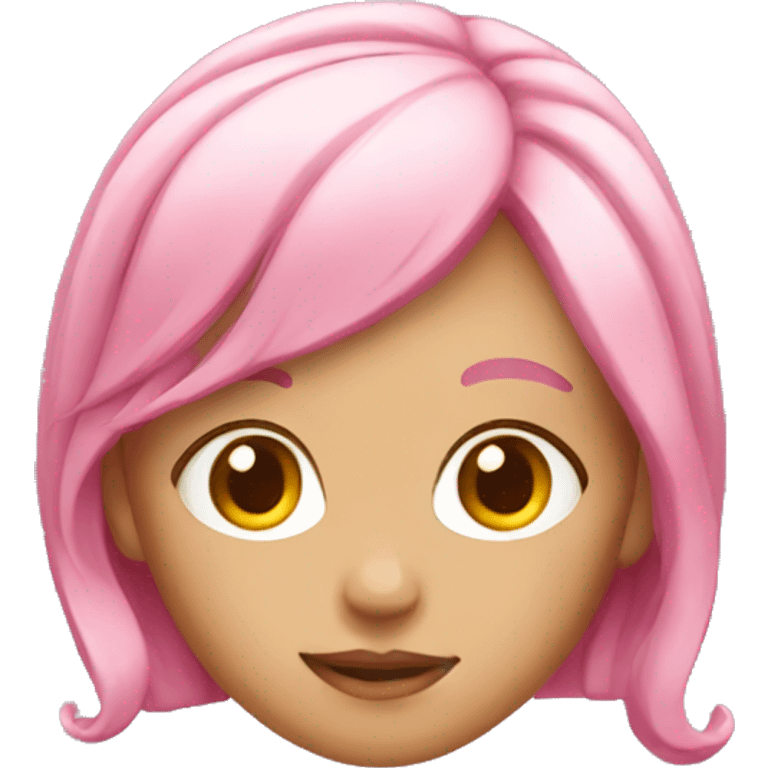 girl with pink hair emoji