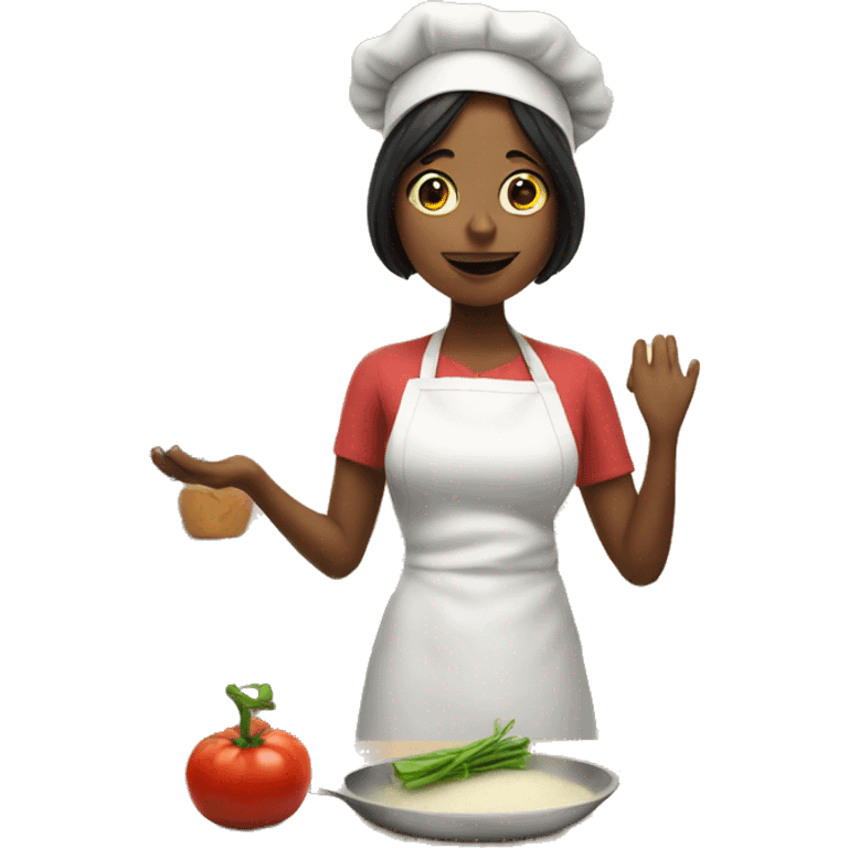 Cooking in kitchen emoji