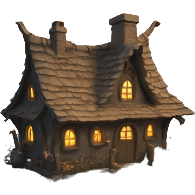 mystical witch cottage  emoji