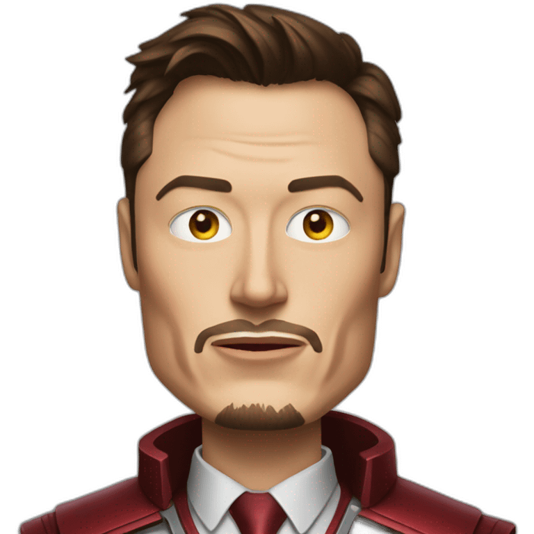 Elon musk as iron man emoji