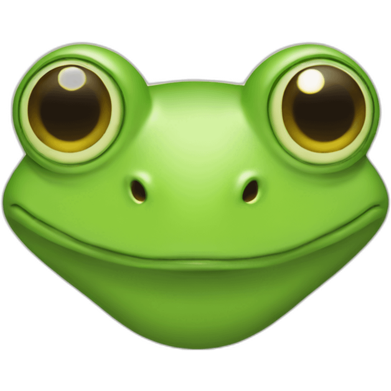 frog with female curves on their chest emoji