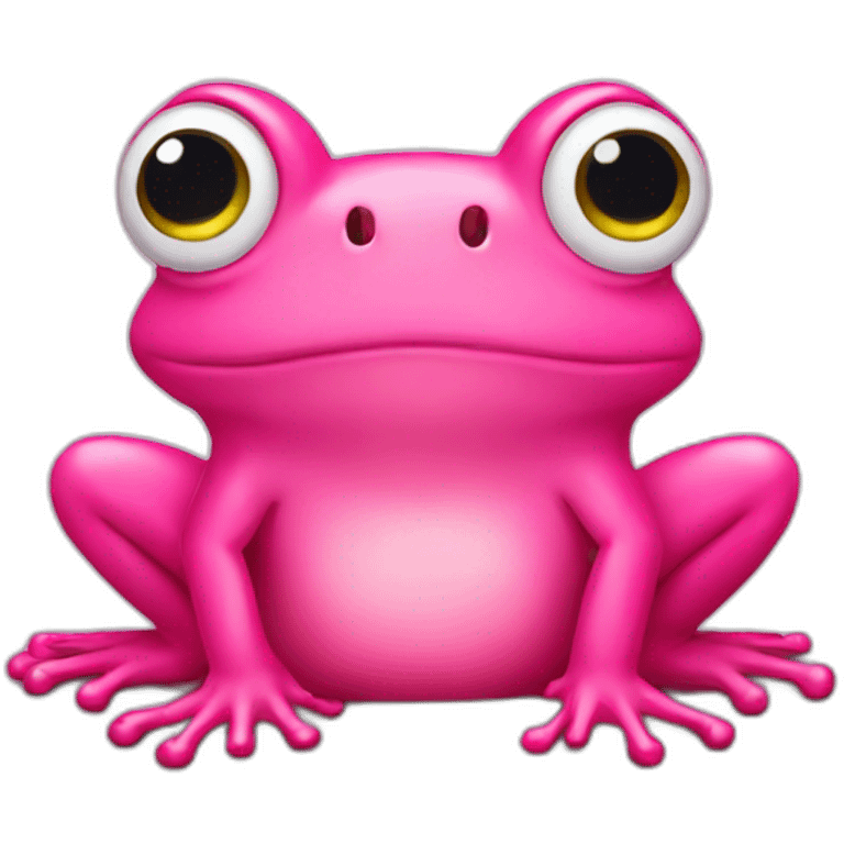 Pink frog emoji