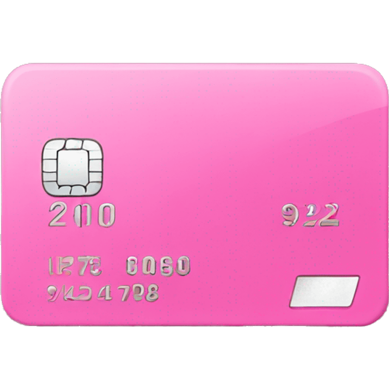 pink bank card emoji