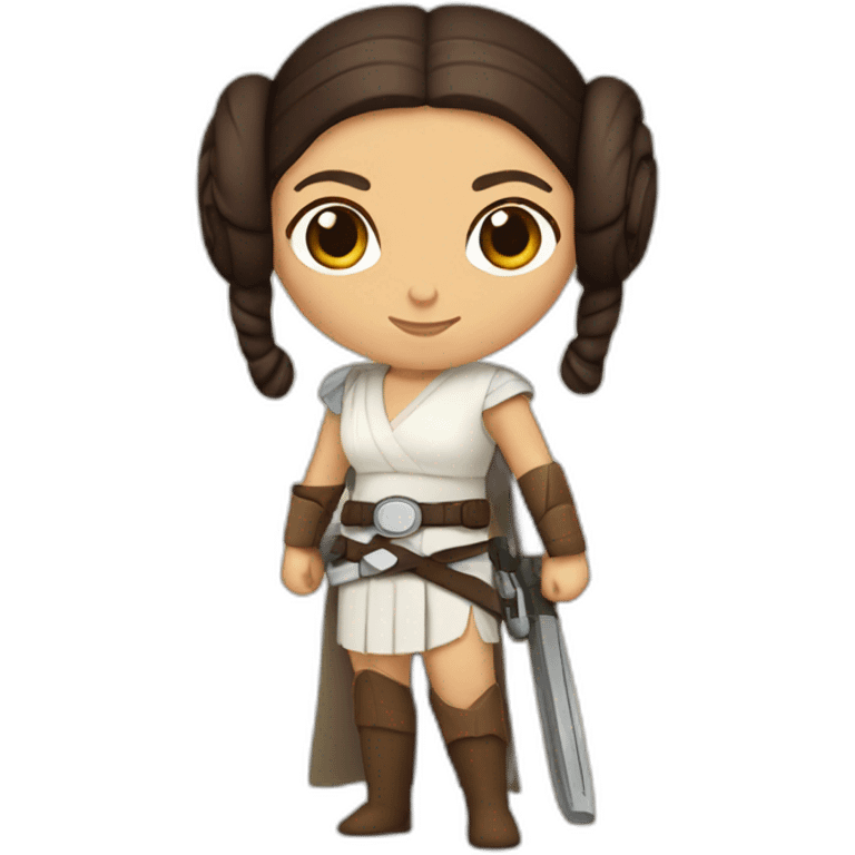 princess leia warrior emoji