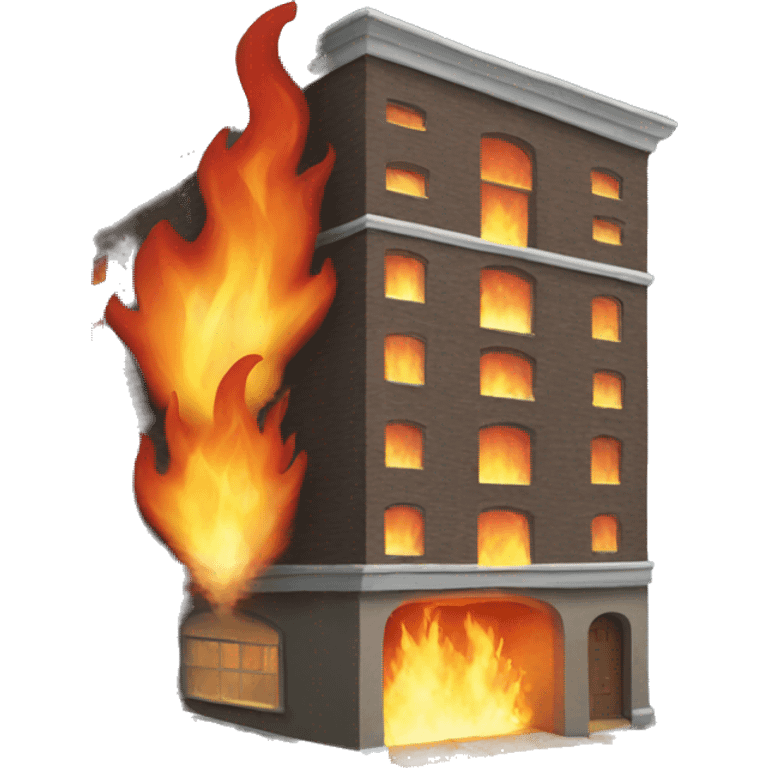 Fire building emoji