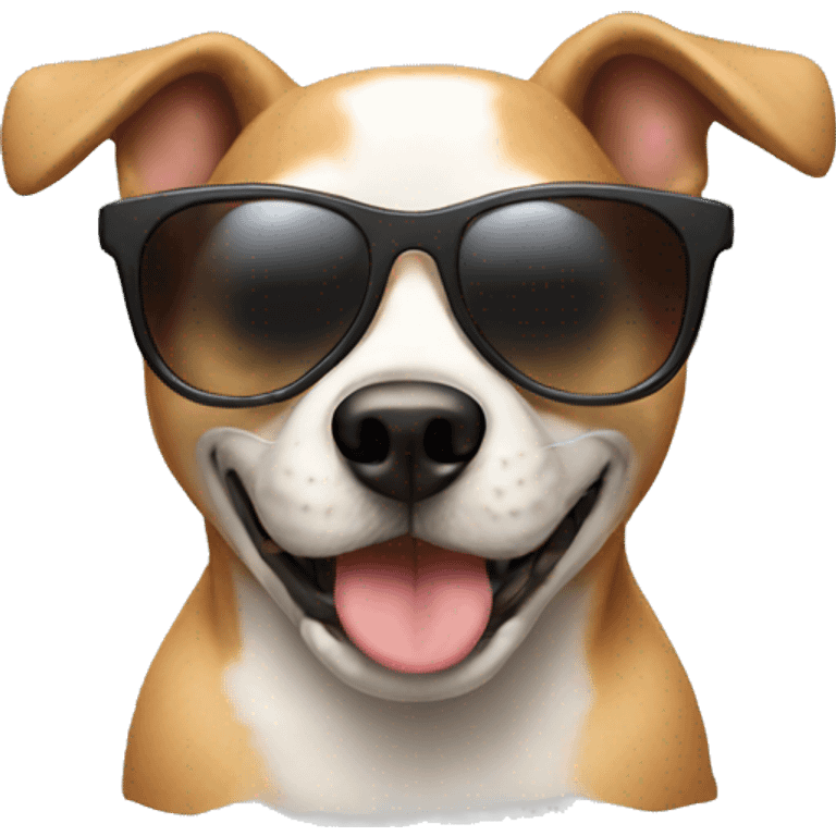 Dog whit sunglasses emoji