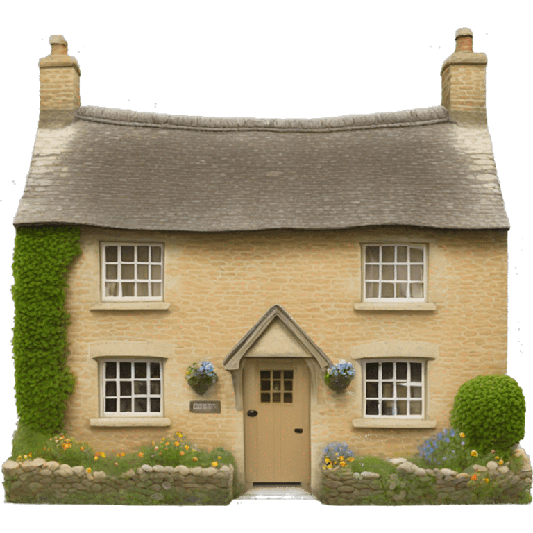 Cotswolds cottage emoji