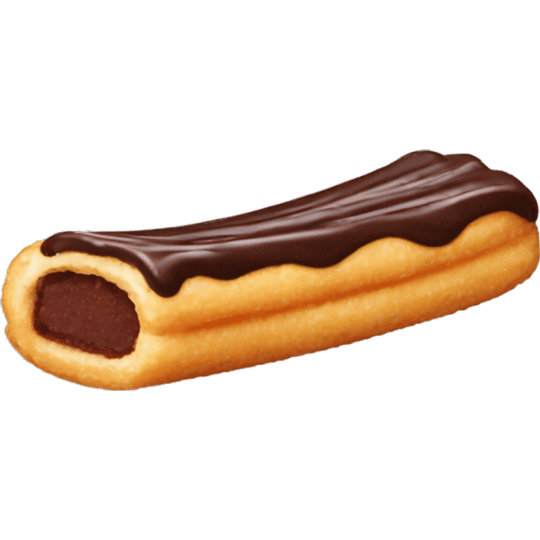 Dipped chocolate churro tip emoji