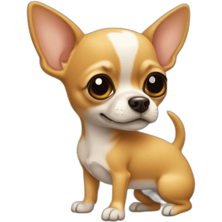 chihuahua showing its butt emoji