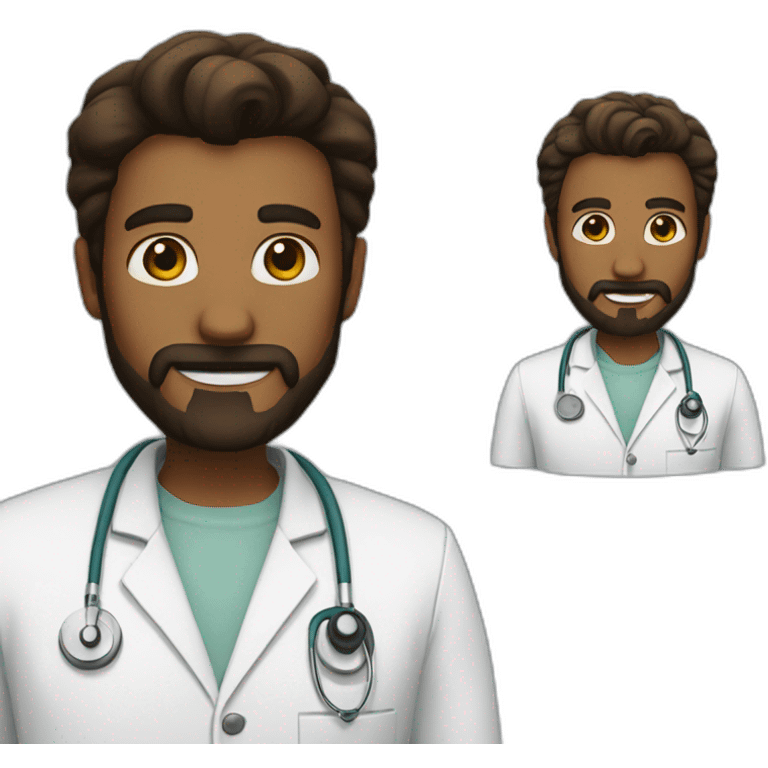 the doctor with the brown beard emoji