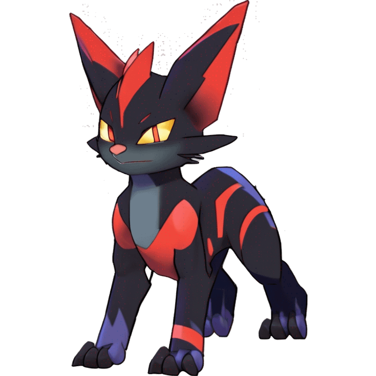 Noivern-Litten-Zorua-Fakemon-hybrid full body emoji