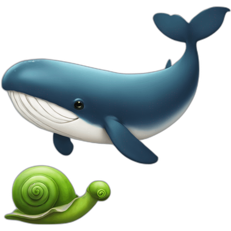 Whale and Snail Hybrid emoji