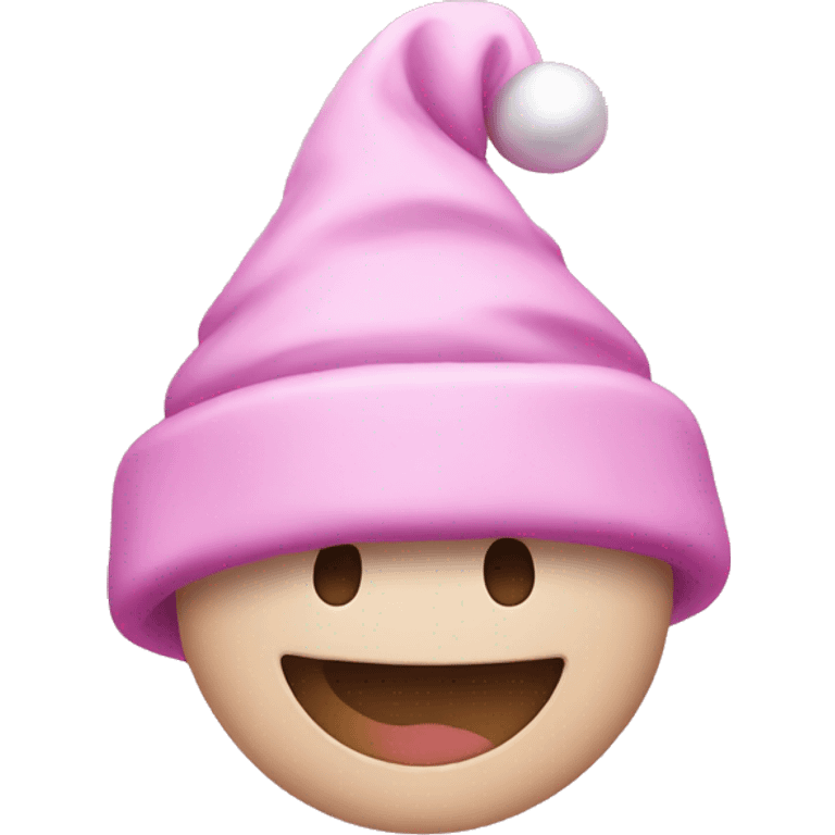 Pink Christmas emoji