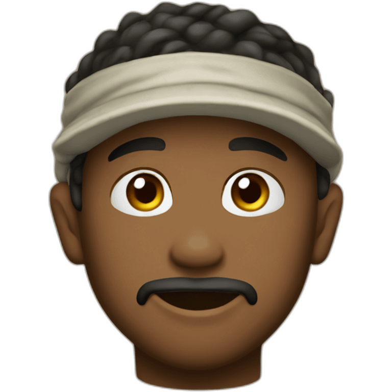 safari man bandana neck rie emoji