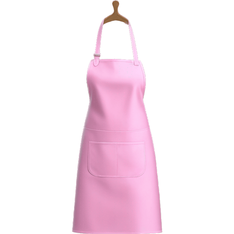 Realistic isolated bubblegum pink kitchen apron  emoji