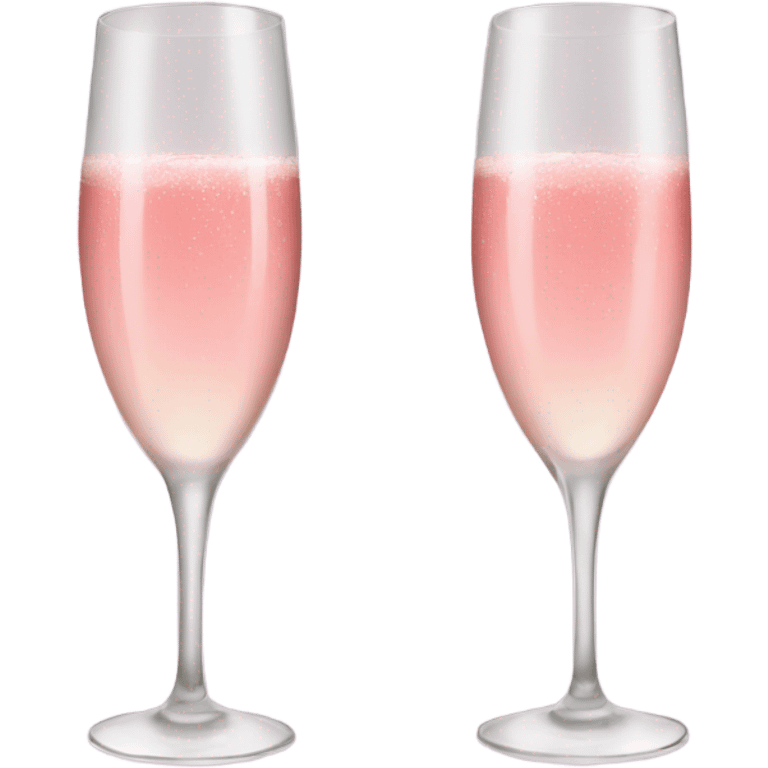 Pink champagne glasses emoji