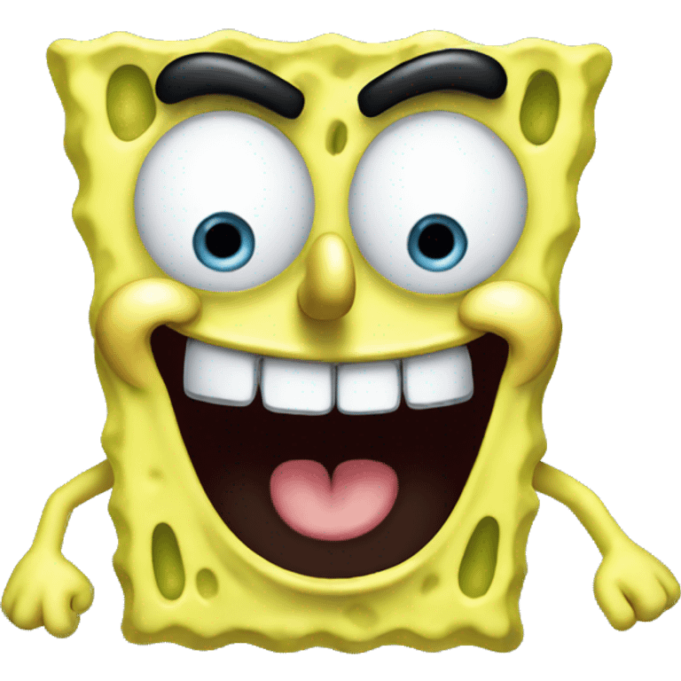 SpongeBob creepy smile emoji