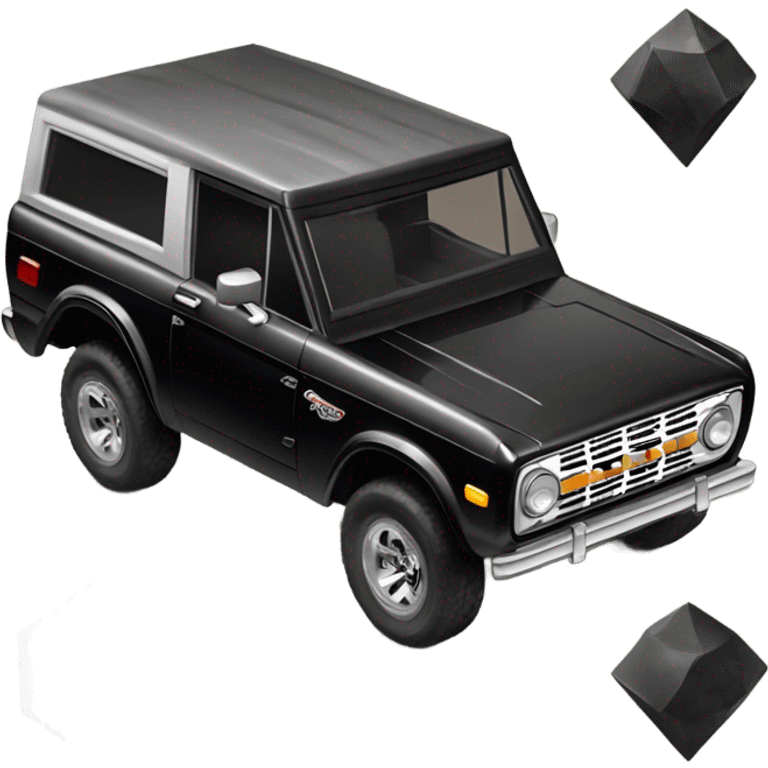 black ford bronco black diamond  emoji