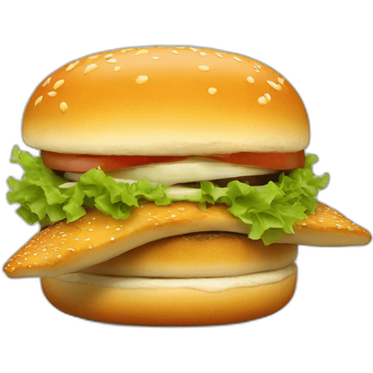 hamburguer fish emoji