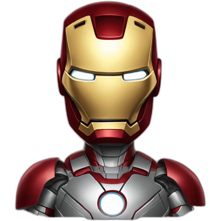 Iron man with half weared suit emoji