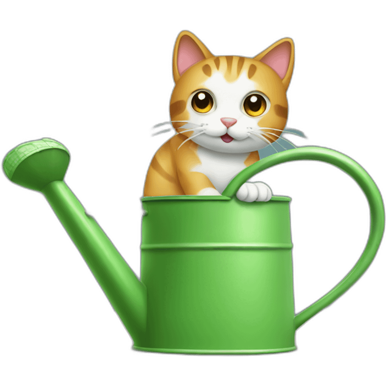 cat as watering can emoji