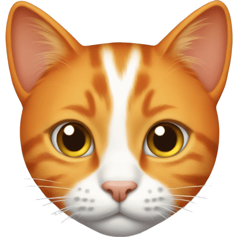 Orange cat with clipped ear emoji