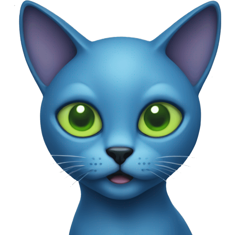 blue cat alien emoji