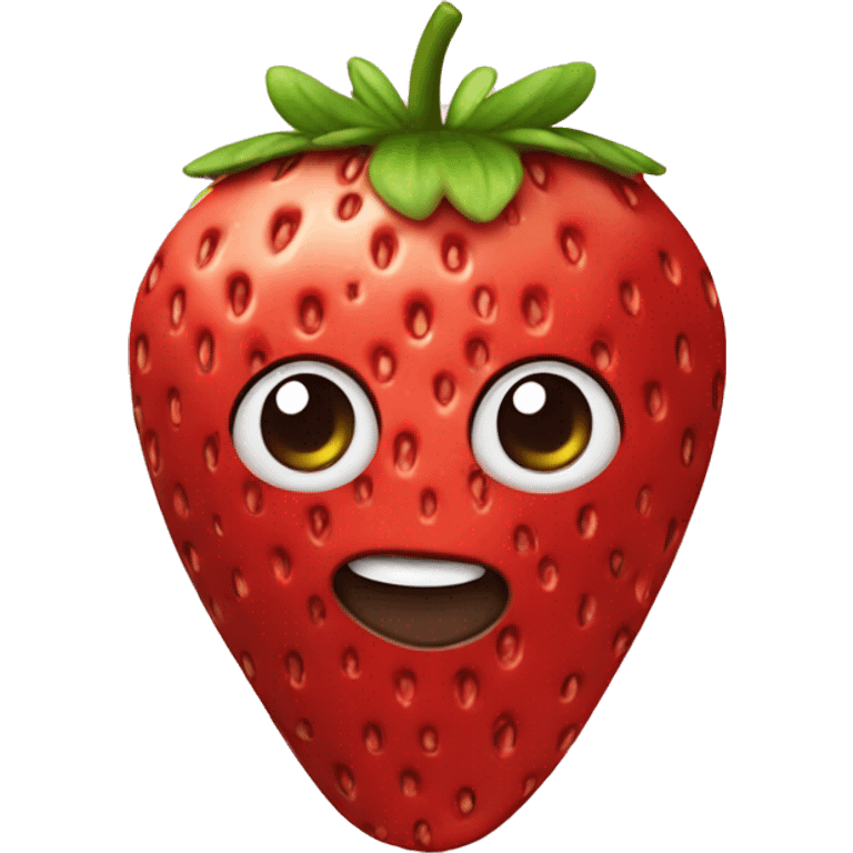 Strawberry with chocolate  emoji