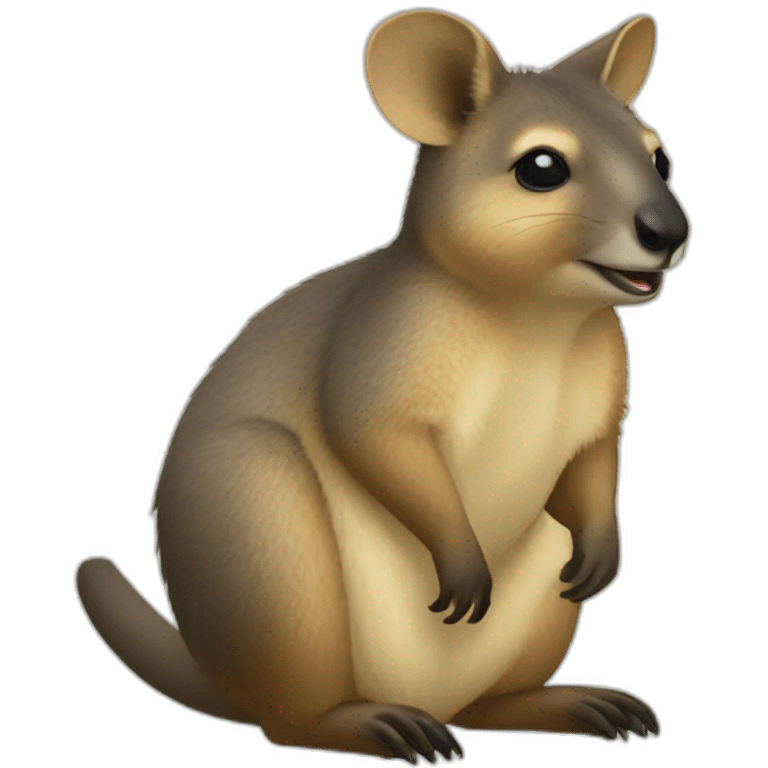 melancholic quokka wallaby emoji