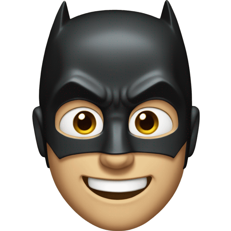 A smiling Batman emoji