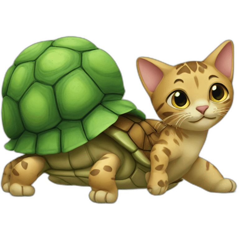 Cat and tortule emoji