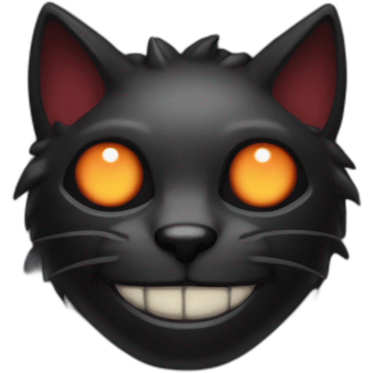 blackcolor dead demon with cat ears redeyes emoji