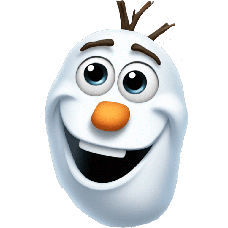 Olaf frozen emoji