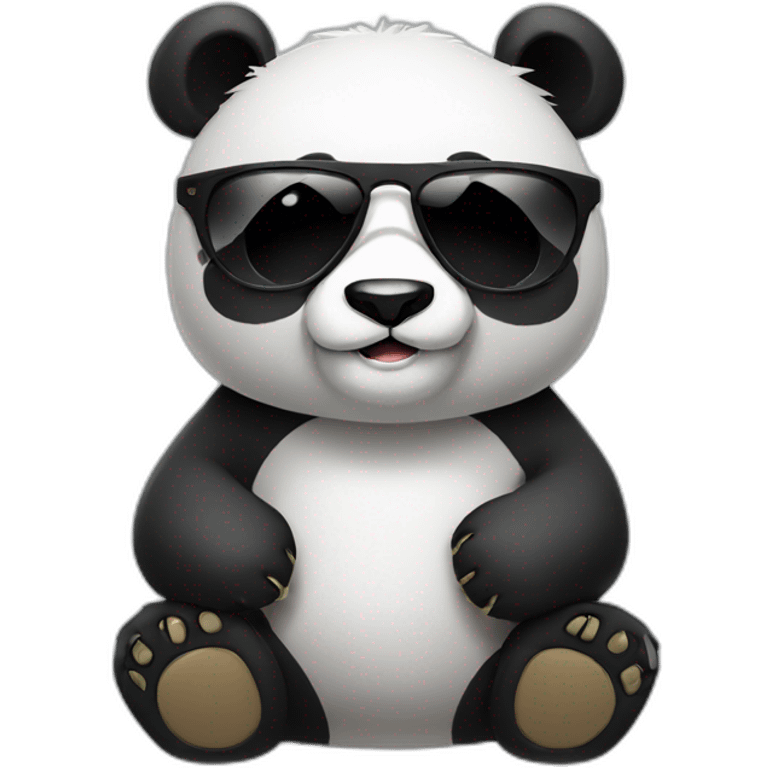 Panda with sunglasses  emoji