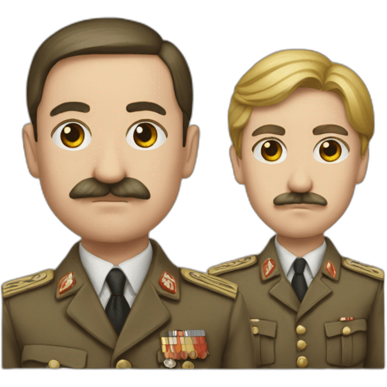 Hitler-and-staline-love emoji