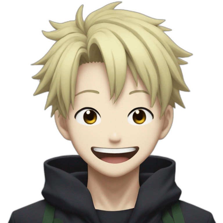 Satoru gojo from jujutsu kaisen laugh emoji