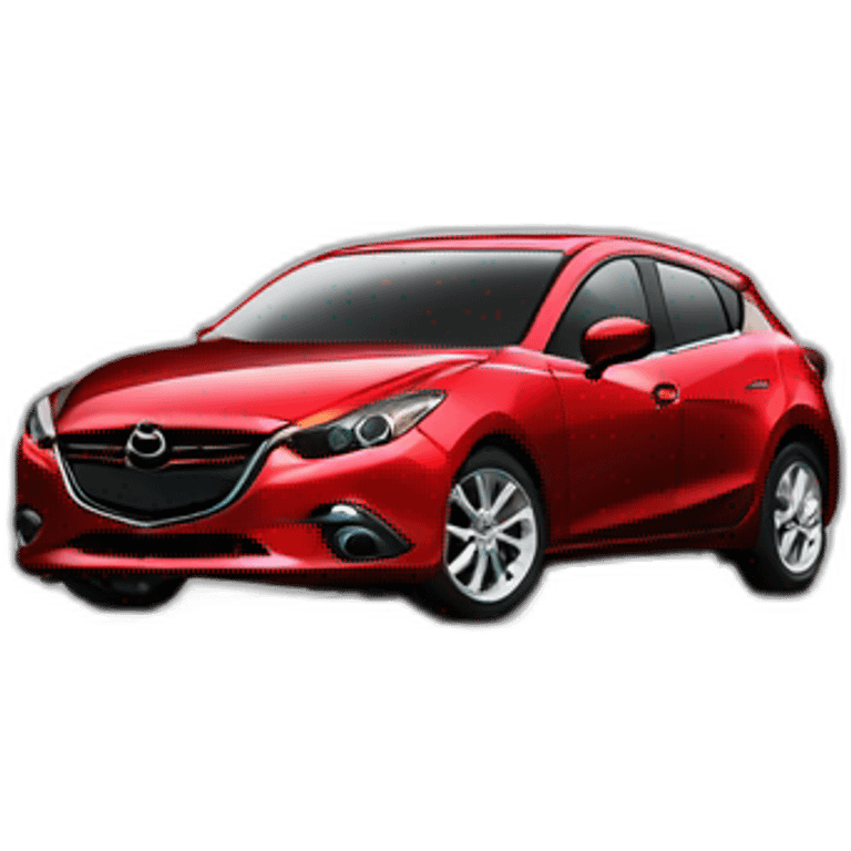 2014 mazda3 hatch red emoji