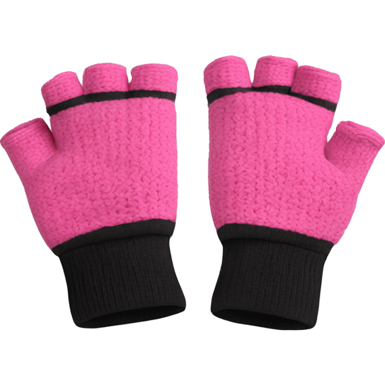 Pink fingerless gloves for gym emoji