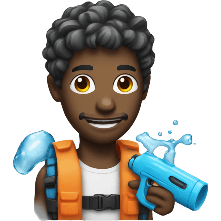 Dude with water gun emoji